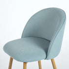 Homy Casa - Tabourets de Bar 26'' avec Siège Tissu Bleu - Paquet de 2-Dimensions Généreuses du Siège : Le siège offre une largeur de 16.5" et une profondeur de 15.2", assurant un espace assis suffisant.