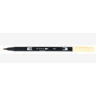 Tombow - Marqueur à double pinceau sable clair n° 990-Stylo de marquage à pointe fine, souple et résistante, de haute qualité