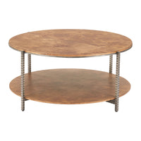 Zuo - Adna Table basse - Brun-Placage de loupe sur MDF offrant texture riche et élégance sophistiquée