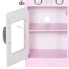 Qaba - Cuisine de jeu pour enfants avec tableau noir, machine à glaçons - rose-Couleur : Rose 