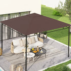 Outsunny - toit de rechange pour gazebo carré 10 pi L x 10 pi l, couverture supérieure résistante aux UV, orange-Résistant aux UV pour offrir un abri parfait contre le soleil  