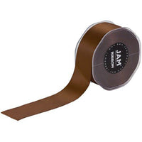 JAM Paper - Ruban de satin double face - 1 1/2" de large x 25 m - Brun chocolat-Couleur : marron chocolat