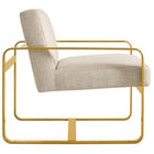 Modway - Astute Tissu rembourré Fauteuil - Beige-Tissu 100% polyester