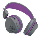 JLAB - JBuddies Studio Wireless On-Ear Kids Headphones - Grey/Purple-Microphone Universel Avec Commande De Piste Et Du Volume