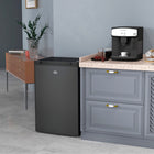 HOMCOM - Congélateur vertical compact mini 3 pi³ avec porte réversible - noir-Design compact adapté à un appartement, un camping-car, un dortoir ou un bureau à domicile