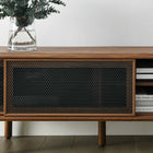 Modway - Kurtis 60 po Meuble TV, Noyer-Trous de gestion des câbles