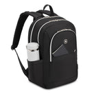 Swiss Gear - Sac à dos pour ordinateur portable - Noir-Deux poches latérales élastiques et extensibles pour bouteilles d'eau