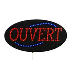 Cosco - Enseigne lumineuse LED Ouvert, 20 po x 11,2 po noir panneau d’affichage intérieur - texte français-L’éclairage LED lumineux offre une grande visibilité pour attirer l’attention de jour comme de nuit
