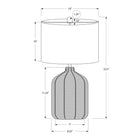 Monarch Specialties - Luminaire - 23 po H Lampe De Table - Rotin Marron - Abat-Jour Beige - Moderne-Munie d'un cordon noir de 5 pieds, cette lampe d'appoint polyvalente peut être placée sur une table d'appoint ou latérale dans le salon, sur une table de nuit ou de chevet dans la chambre à coucher ou sur un bureau dans la maison pour une source d'éclairage à la mode