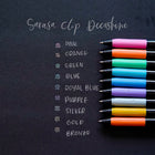 Zebra − Sarasa Clip Decoshine Gel Stylo rétractable − rose-Pointe fine de 0,5 mm avec écriture fluide
