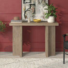 Hudson&Canal - Console Dimitra 42" L - Chêne gris vieilli-Nettoyer avec un chiffon doux et sec, sans produits chimiques agressifs ni produits de nettoyage abrasifs