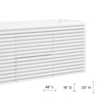 Modway - Render 48" Meuble de toilette de salle de bain compatible double lavabo (non inclus) - Blanc-Calleton de montage compatible avec les cloisons sèches
