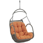 Modway - Arbor Terrasse extérieure Chaise à balançoire sans support - Orange-Coussin en polyester lavable