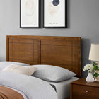Modway - Archie Bois Tête de lit Queen, Noyer-Bois d’hévéa et placage MDF