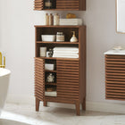 Modway - Render Ensemble d’armoires de salle de bain - Noyer-Jambes effilées