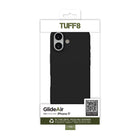 TUFF8 - Étui GlideAir Mag Noir iPhone 17-Intérieur en texture microfibre : Revêtu de tissu en microfibre ultra-fin, l'intérieur offre une protection douce et résistante aux rayures