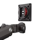Kanto - Support de bureau robuste pour moniteur de jeu avec éclairage RVB pour écrans de 32 à 60 po - Poids maximal 44 lb-Un mécanisme d'inclinaison à cliquet offre un réglage de l'angle de vision de +/- 50°