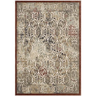 Modway - Hester Vintage turc orné Tapis de comédie 8 pi l x 10 pi L - Brun beige et noyer-Tapis vintage orné de la région turque