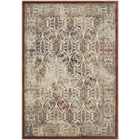 Modway - Hester Vintage turc orné Tapis de comédie 8 pi l x 10 pi L - Brun beige et noyer-Tapis vintage orné de la région turque