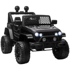 Aosom - camion jouet tout-terrain 12v pour enfants - noir-Livré avec une télécommande parentale permettant aux parents de contrôler la voiture à distance 