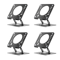 Uncaged Ergonomics - Ensemble de bureau pour support réglable et pivotant pour ordinateur portable RISE - Noir - Paquet de 4-Le support de bureau réglable et pivotant Rise 2.0 maintient les ordinateurs portables dans une position ergonomique.