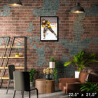 Kris Letang Pittsburgh Penguins Shooting sur toile - Toile encadree - 22" x 31"-Sous licence officielle de la LNH et de l'AJLNH