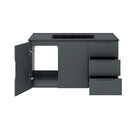 Modway - Vitality 36" Vanette de salle de bain - Gris Noir-Trous de robinet centraux 8"