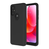 AXS - PROTech etuis anti-choc avec bordures surelevees et une durabilite militaire pour Motorola Moto G Power 2022, Noir-Resistant aux chocs