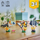 LEGO - Creator Les animaux sauvages : le toucan tropical-L’ensemble propose 3 options de construction : un toucan, un papillon et un poisson