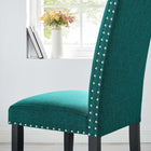 Modway - Parcel Restauration Tissu rembourré Fauteuil d’appoint - Sarcelle-Rembourrage en mousse dense