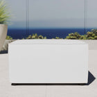Modway - Saybrook Terrasse extérieure Rembourré Sofa-sectional ottoman in Blanc-Coussins toutes saisons
