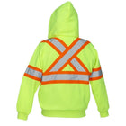 Forcefield - Sweat à capuche de sécurité Deluxe, citron vert, très grand (024-P834J)-Col rond, manches courtes avec poche poitrine. Taille : Très grand