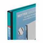 Staples - Reliure Better Binder, 1/2 po, sarcelle-Les anneaux en D se ferment solidement, permettant aux pages de se tourner facilement