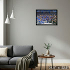 Tampa Bay Lightning 2021 Stanley Cup Champion Team Photo sur toile - Toile encadree - 31" x 22"-Prêt à accrocher - livré entièrement assemblé