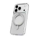 TUFF8 - Étui Glide360 Mag Transparent iPhone 17 Pro-Support rotatif à 360° : intégré, pivote à plusieurs angles pour un usage mains libres