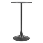 Zuo - Bite Table de bar - Noir-Plateau en MDF imitation terrazzo