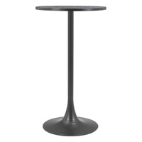 Zuo - Bite Table de bar - Noir-Plateau en MDF imitation terrazzo