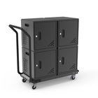 Luxor - Chariot de recharge modulaire pour 40 appareils (4 armoires) avec double chariot et alimentation CA-Chaque armoire modulaire peut contenir jusqu’à 10 ordinateurs portables ou tablettes avec un écran allant jusqu’à 13 po