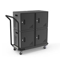 Luxor - Chariot de recharge modulaire pour 40 appareils (4 armoires) avec double chariot et alimentation CA-Chaque armoire modulaire peut contenir jusqu’à 10 ordinateurs portables ou tablettes avec un écran allant jusqu’à 13 po
