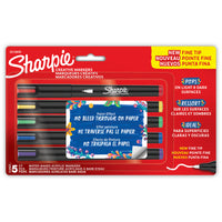 Sharpie - Marqueurs créatifs, marqueurs acryliques à base d’eau, pointe fine, couleurs assorties, 5 unités-Marqueurs acryliques créatifs avec une encre semblable à de la peinture qui ne passe pas à travers le papier