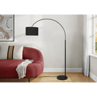 Monarch Specialties - 9641 81"H Lampadaire - Métal Noir/Abat-Jour Noir-Conçue à la fois comme accent décoratif et solution d'éclairage fonctionnelle, elle illumine votre espace tout en rehaussant l'ambiance générale de votre maison ou de votre bureau