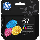 Cartouche d'encre d'origine HP 67 trois couleurs-Cyan, magenta, jaune