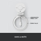 Logitech Brio 300 Webcam Full HD avec confidentialité, micro à réduction de bruit -  Blanc-9