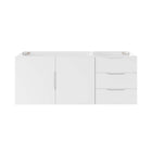 Modway - Vitality 48" Armoire de lavabo de salle de bain compatible double ou simple (non inclus) - Blanc-Vanité de salle de bain moderne