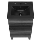 Modway - Render 18" Vanette de salle de bain - Noir charbon-Assemblée requise