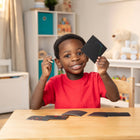 Melissa and Doug - Mini carnet d’art à gratter, 250/paquet (LCI5945)-Comprend des mini feuilles arc-en-ciel, un stylet en bois et une boîte distributrice réutilisable contenant le tout