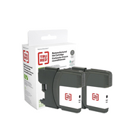 Staples - Cartouche d'encre Brother LC612PKS remise à neuf - rendement standard - noir - paquet de 2-Compatible avec: Brother DCP-165C, DCP-375CW, DCP-385C, DCP-395CW, DCP-585CW; MFC-250C, MFC-255CW, MFC-290C, MFC-295CN, MFC-490CW, MFC-495CW, MFC-5490CN, MFC-5890CN, MFC-5895CW, MFC-6490CW, MFC-6890CDW, MFC-790CW, MFC-795CW, MFC-990CW, MFC-J220, MFC-J265w, MFC-J415w, MFC-J615w, MFC-J630w