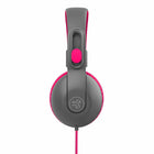 Jlab - Casque d’écoute filaire JBuddies Studio 2 - Gris/Rose-Design pliable et compact.