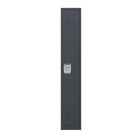 Ceha - Série RH, batterie de 1, casier 1 niveau avec aérations à persiennes, poignée encastrée - gris graphite-Conçu pour résister à une utilisation intensive quotidienne