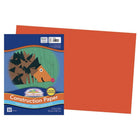 Prang - Papier construction, orange, 12 po x 18 po, 50 feuilles-Papier de construction épais en bois de pâte mécanique